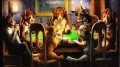 ポーカーをする犬 おどけたユーモア ペット